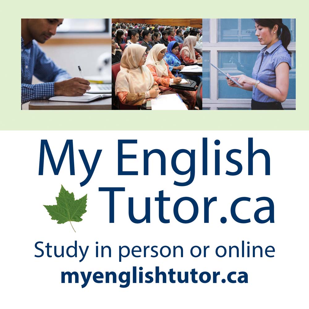 ad for MyEnglishTutor.ca by Toronto English teacher Mike Simpson
